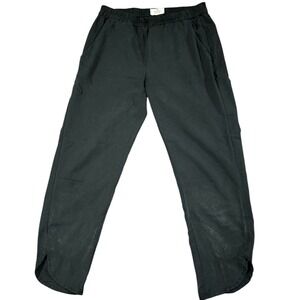 Marine Layer Black Elastic Waist Tulip Hem Pull On Tapered Pants black Womens XS